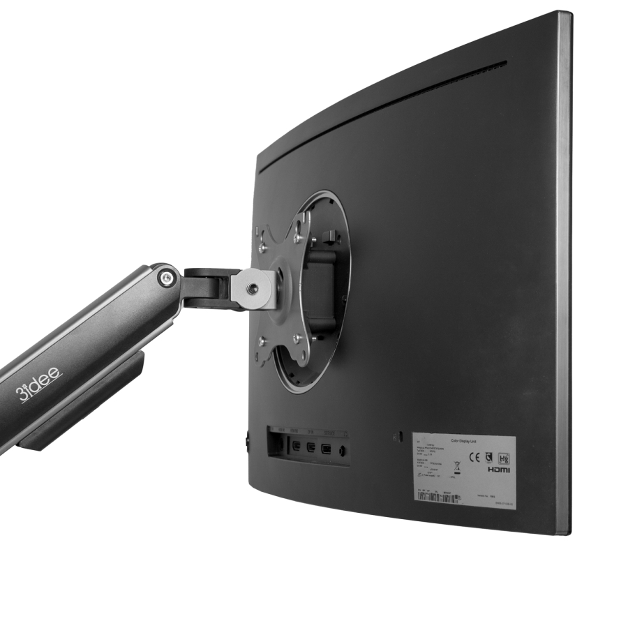 Adaptador VESA compatible con monitor curvo Samsung (C24FG70, C24FG73, C27FG70, C27FG73, LC24FG70, LC27FG70) - 75x75mm