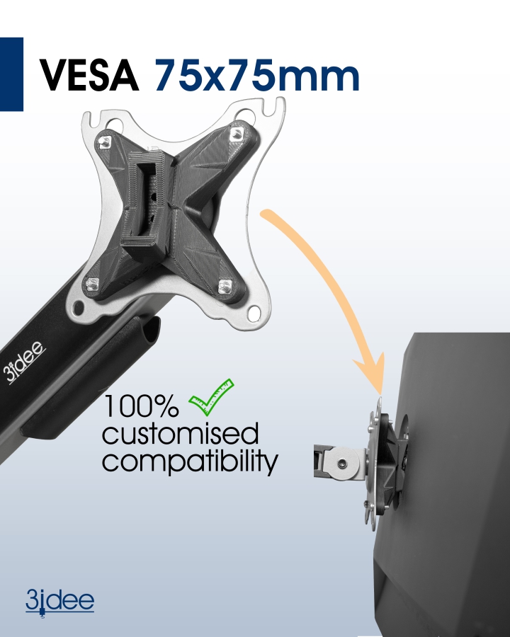 Adaptador VESA para HP All-in-One PC (Z32k G3) - 75x75mm