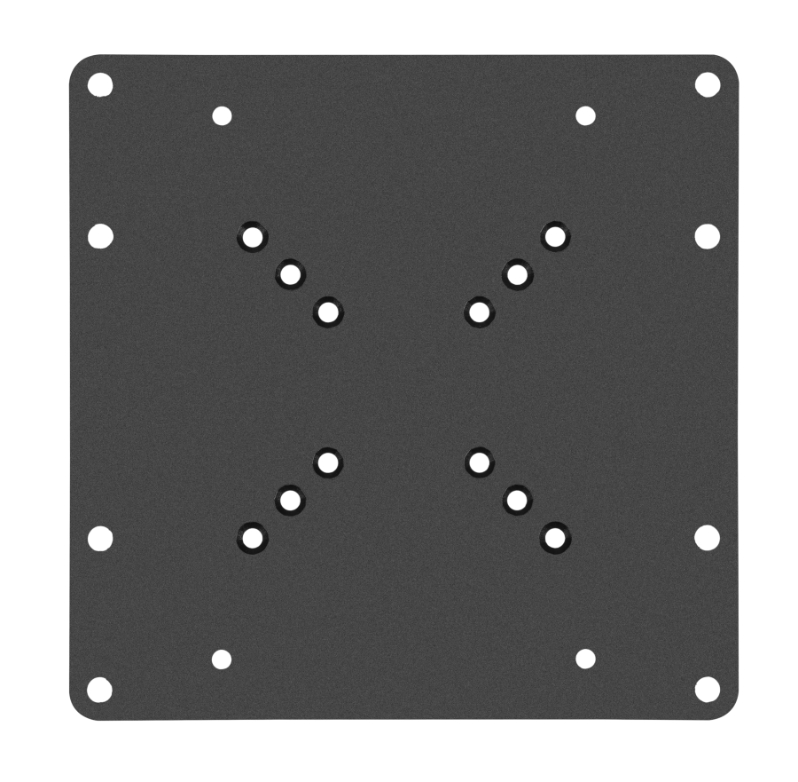 Placa adaptadora VESA universal, soporte VESA, adaptador de monitor ampliable de 50x50 a 200x200 - Capacidad de carga extrema de hasta 30 kg - para TV y monitor de hasta 42".