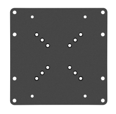 Placa adaptadora VESA universal, soporte VESA, adaptador de monitor ampliable de 50x50 a 200x200 - Capacidad de carga extrema de hasta 30 kg - para TV y monitor de hasta 42".